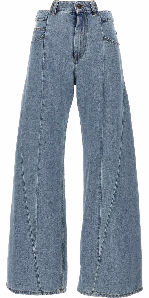 Maison Margiela Blue Cotton Jeans Denim
