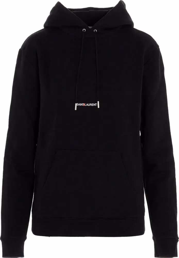 Saint Laurent Black Cotton Sweatshirt