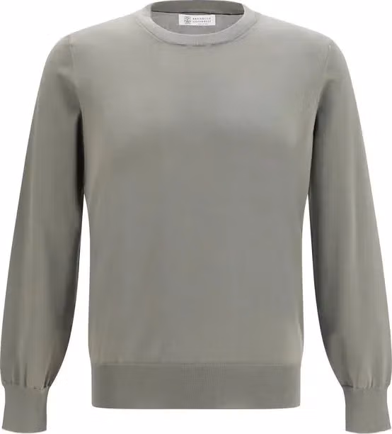 Brunello Cucinelli Bicolor Cotton Sweatshirt