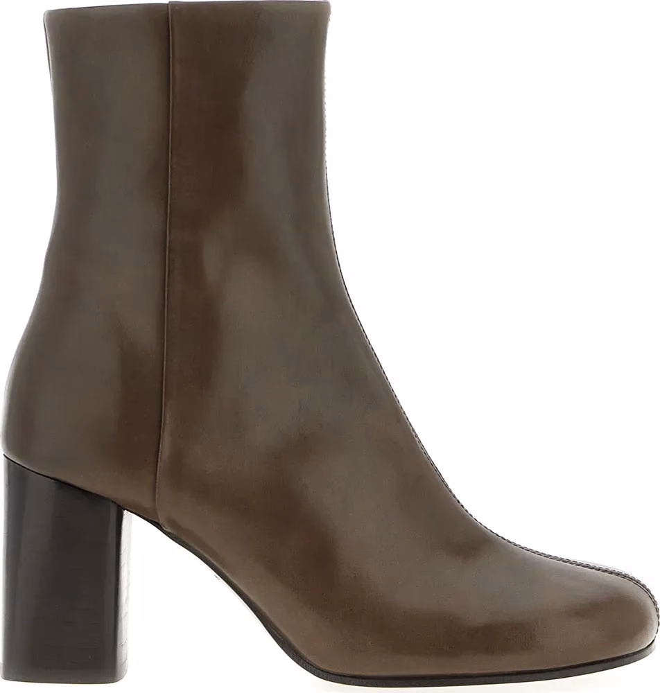Lemaire Brown Calfskin Ankle Boots