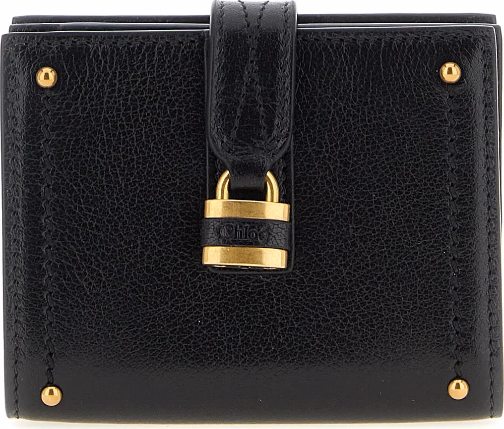 Chloé Black Buffalo Leather Cardholder