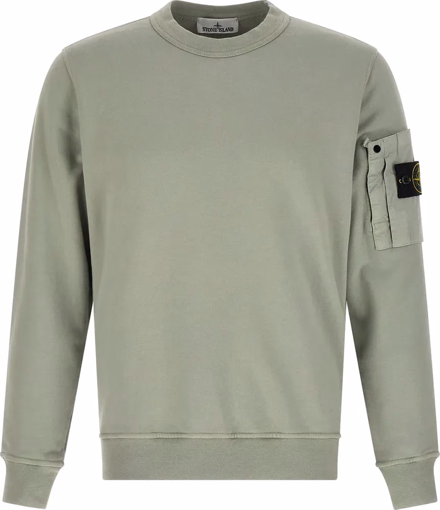 Stone Island Bicolor Cotton Sweatshirt