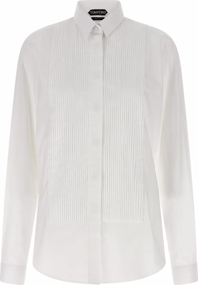 Tom Ford White Cotton Blouse