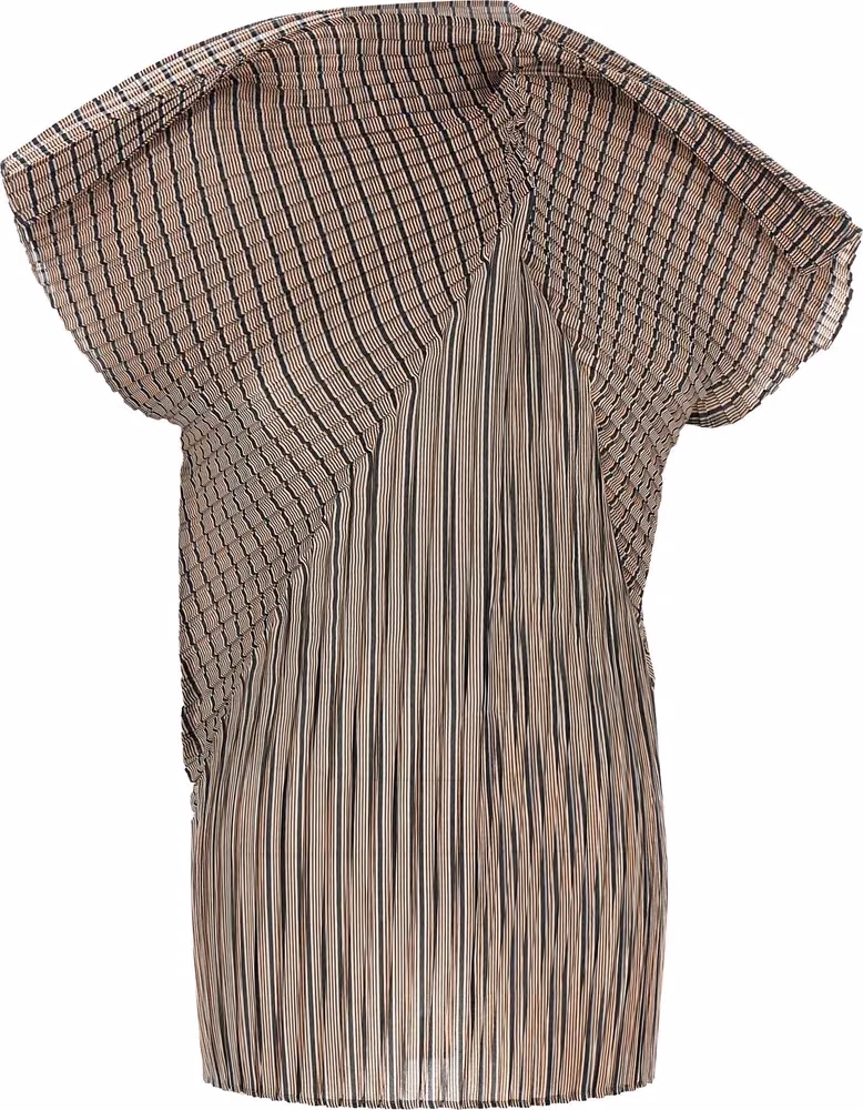 Issey Miyake Brown Polyester Blouse