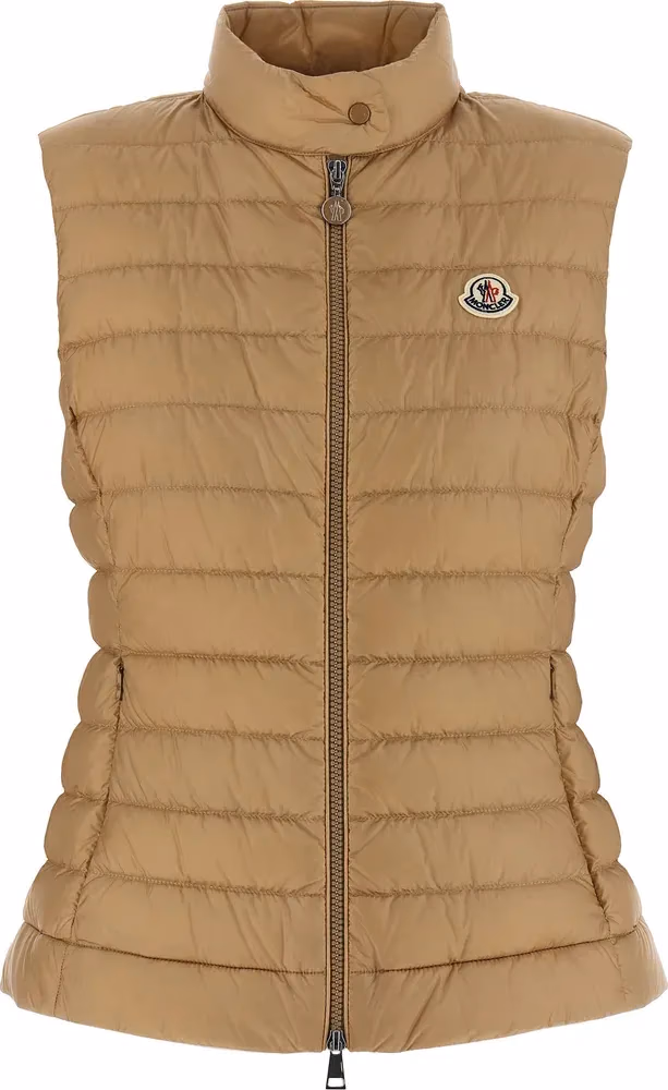 Moncler Beige Polyamide Sleeveless Jacket