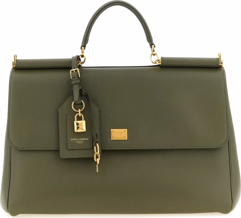 Dolce & Gabbana Bicolor Calfskin Handbag