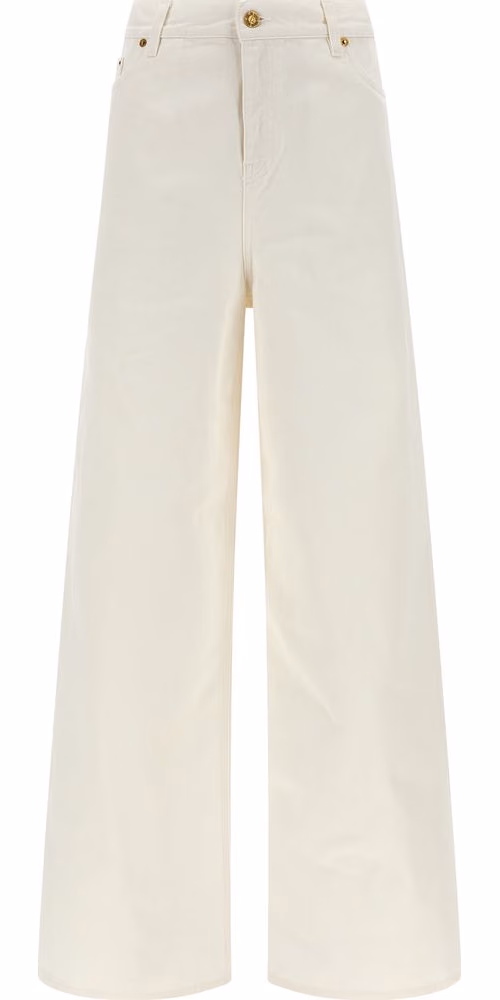 Golden Goose White Cotton Boyfriend Jeans