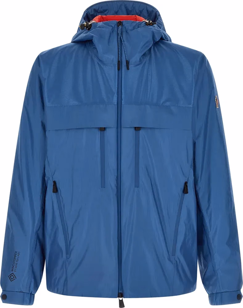 Moncler Grenoble Blue Polyamide Shell Jacket