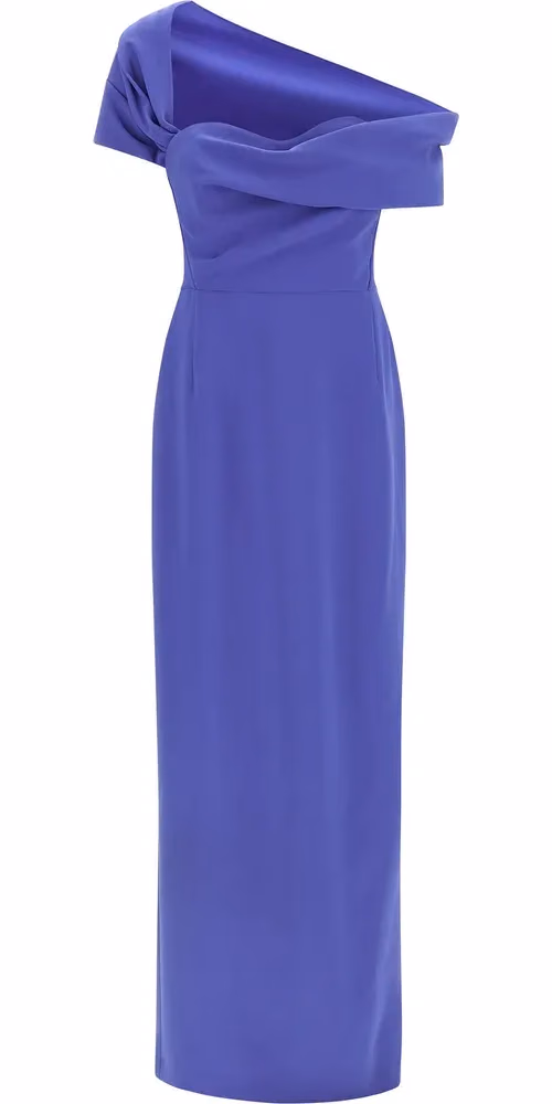 Carolina Herrera Blue Polyester Long Dress