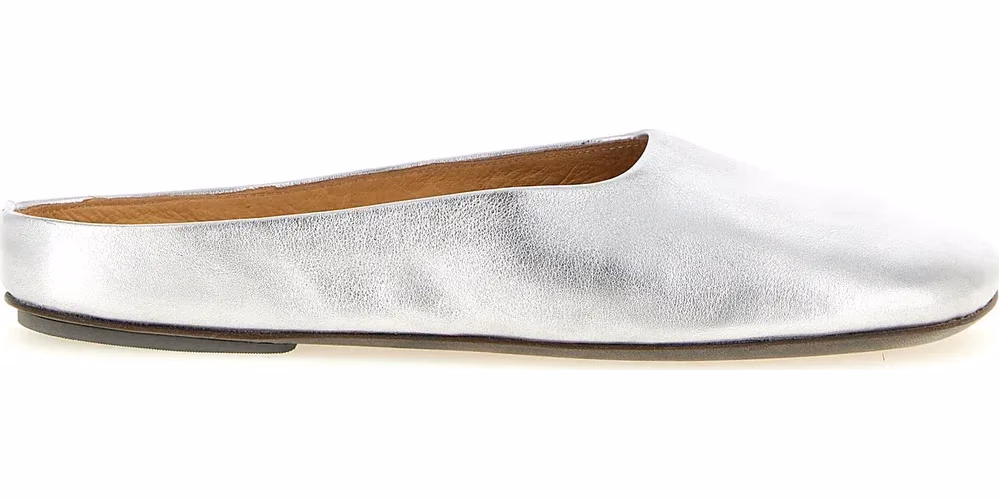Marsell Silver Calfskin Mules