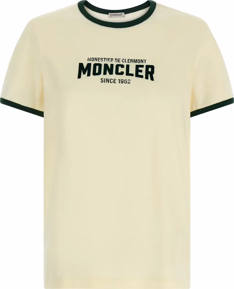 Moncler Beige Cotton T-Shirt