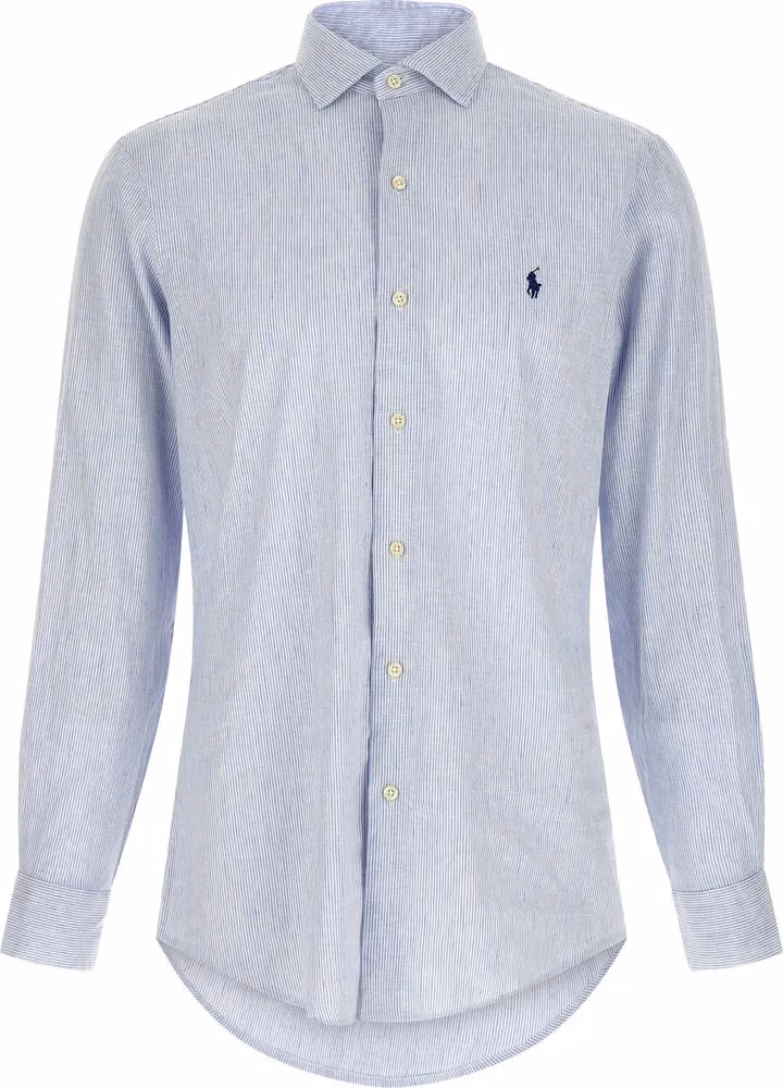 Polo Ralph Lauren Blue Linen Blouse