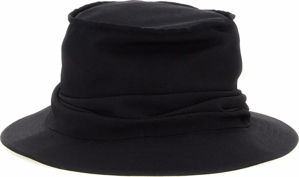 Yohji Yamamoto Black Wool Bucket Hat