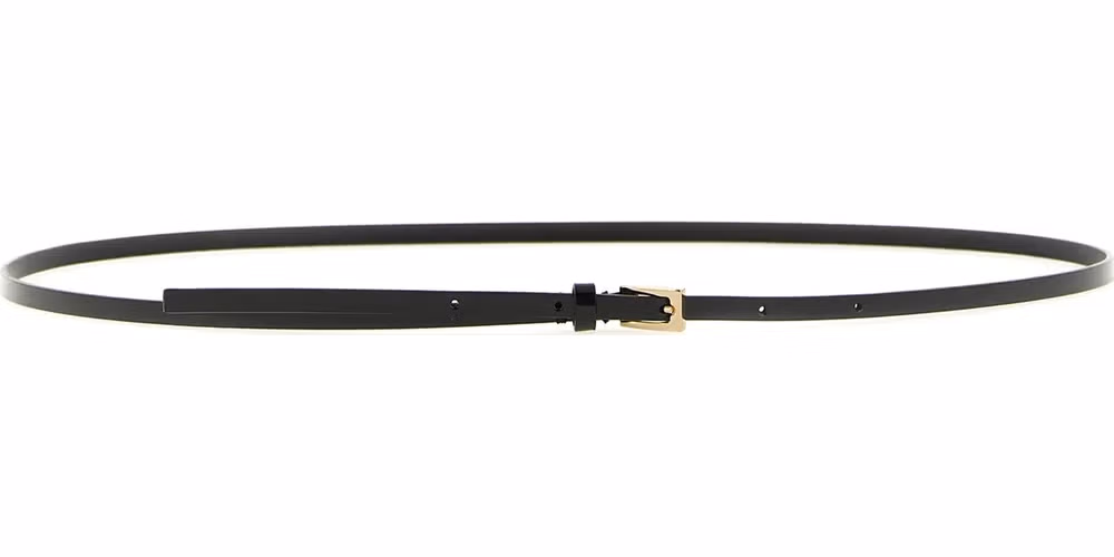 Tom Ford Black Calfskin Thin Belt