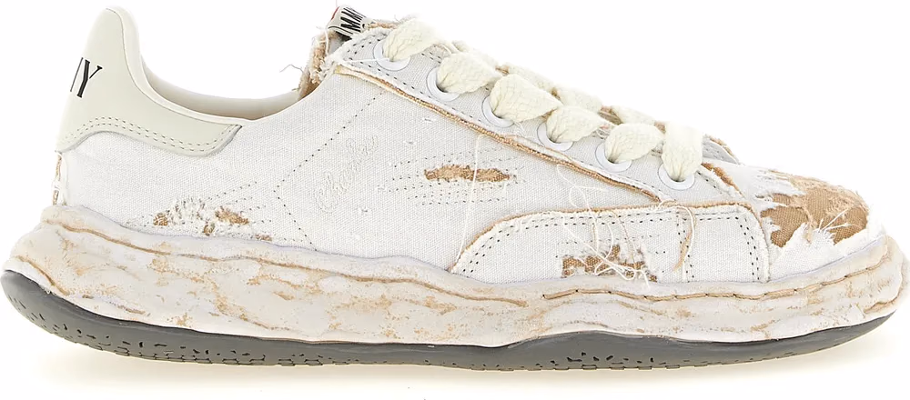Maison Mihara Yasuhiro White Cotton Sneakers