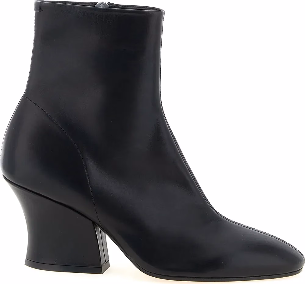 Jil Sander Black Calfskin Ankle Boots