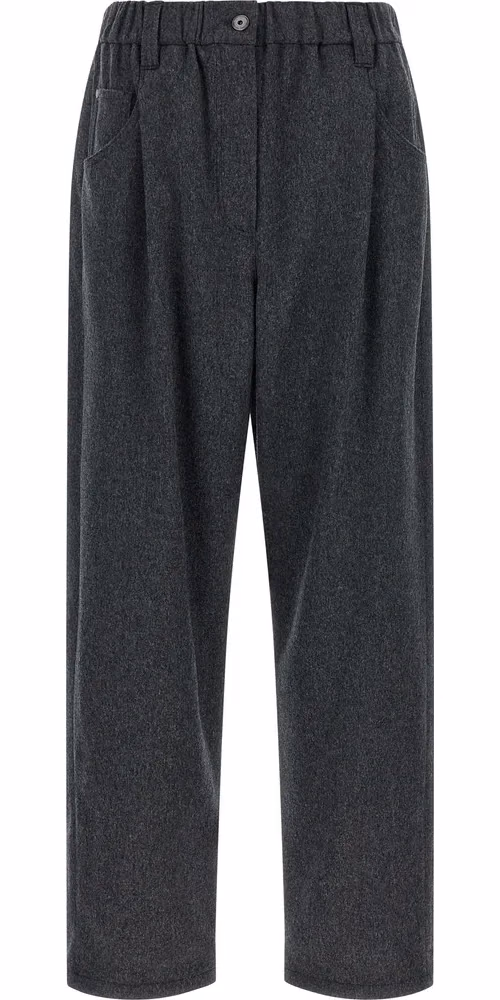 Brunello Cucinelli Gray Wool Pants