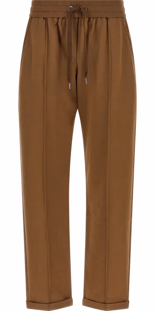 Brunello Cucinelli Brown Cotton Joggers (Workout Pants)