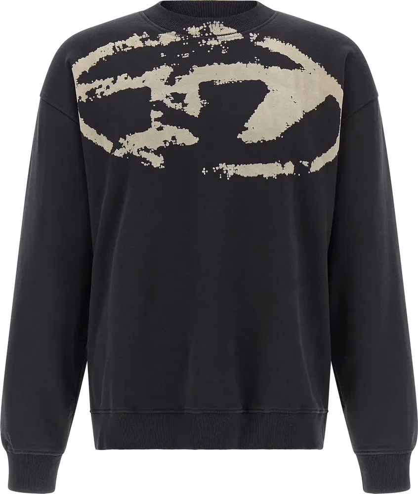 Diesel Black Cotton Sweatshirt