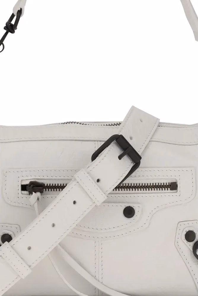 Balenciaga White Lamb Ovis Aries Aries Shoulder Bag
