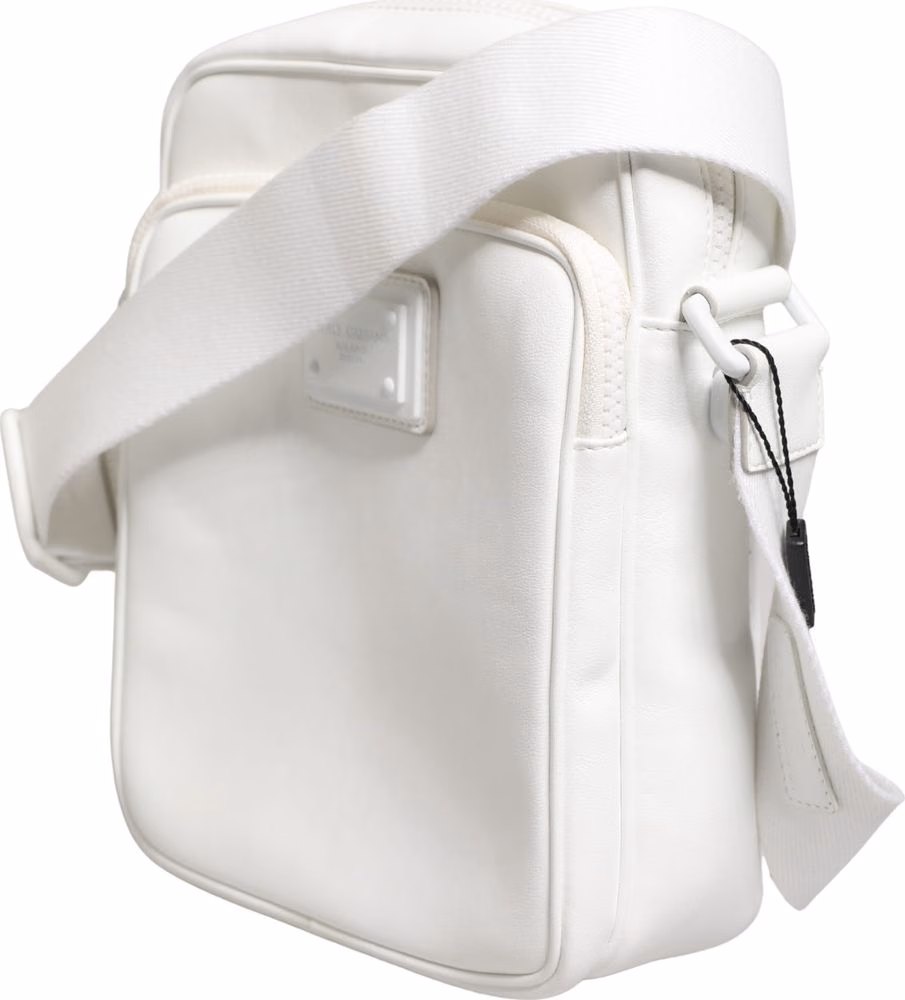 Dolce & Gabbana White Logo Plaque Crossbody Shoulder Borse Men Bag