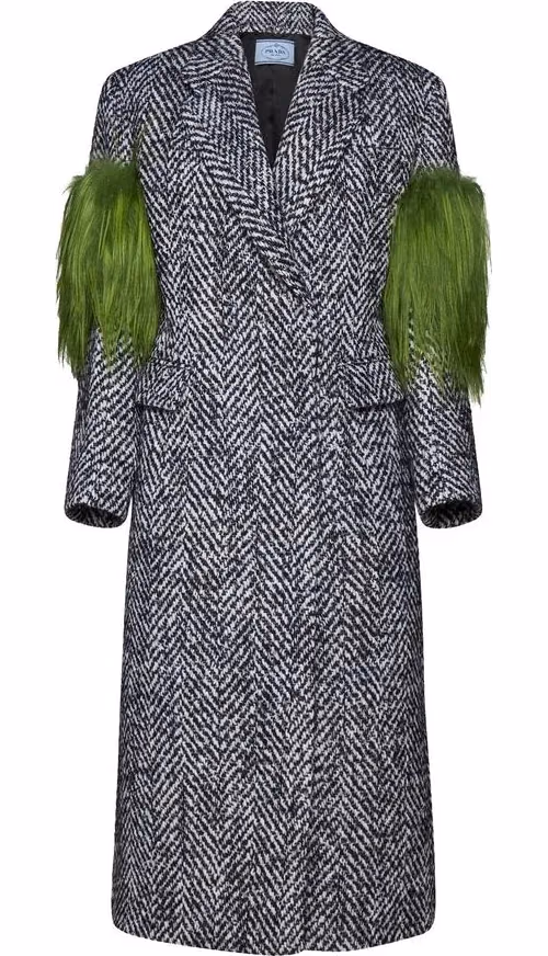 Prada Gray Wool Coat
