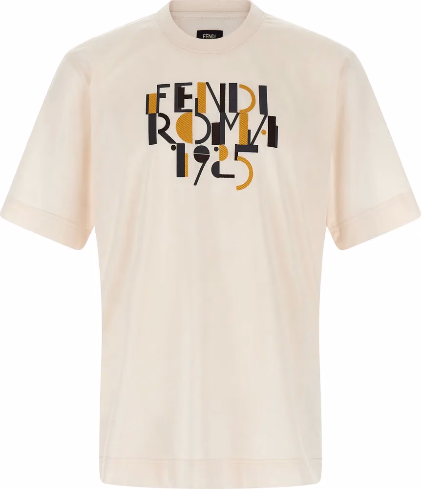 Fendi White Cotton T-Shirt