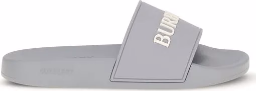Burberry Gray Rubber Slides
