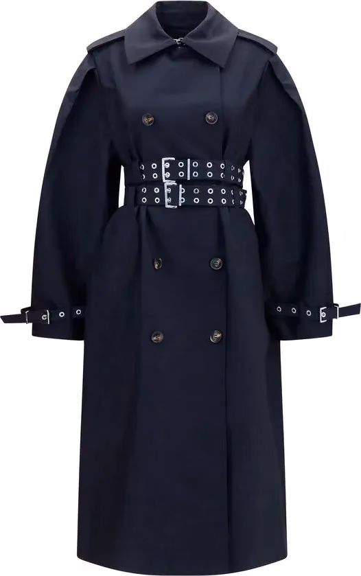 Ganni Black Cotton Coat