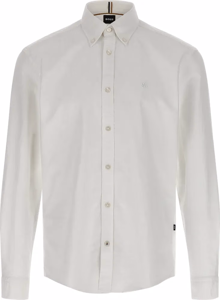 Hugo Boss White Cotton Blouse