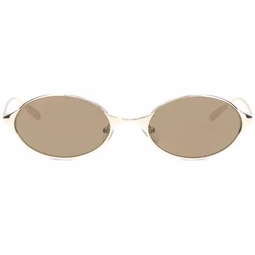 Alexander McQueen Gold Metal Sunglasses