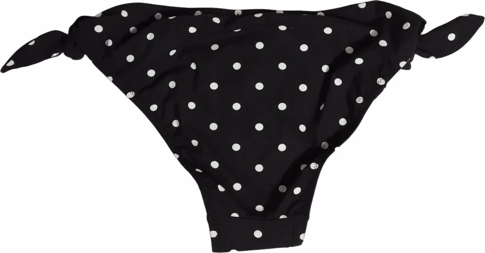 Dolce & Gabbana Black Polka Dot Swimwear Beachwear Bottom Bikini