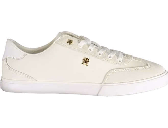 Tommy Hilfiger White Polyurethane Women's Sneaker
