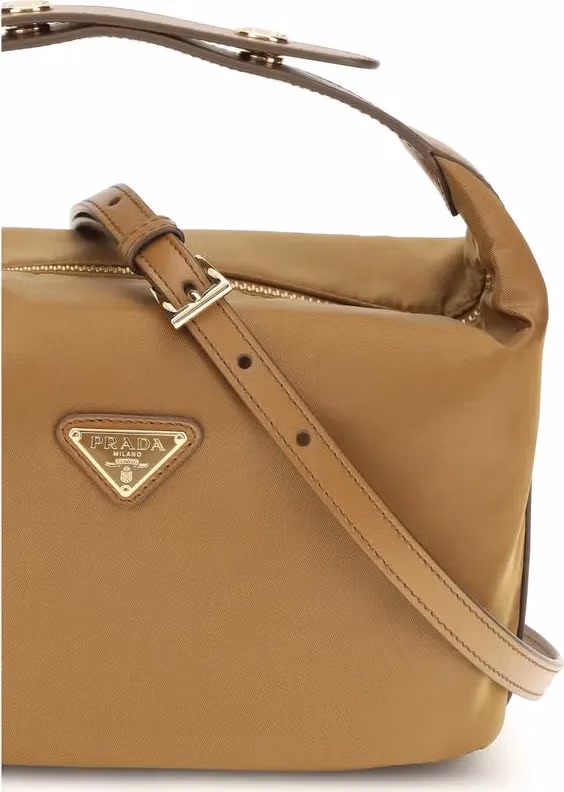 Prada Beige Recycled Polyamide Handbag