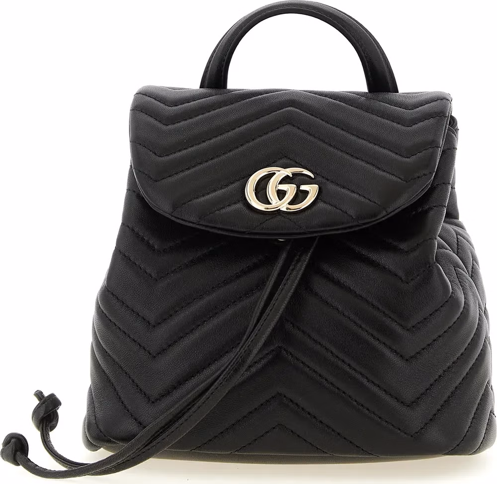 Gucci Black Lamb Leather Backpack