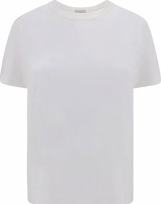 Brunello Cucinelli White Cotton T-Shirt