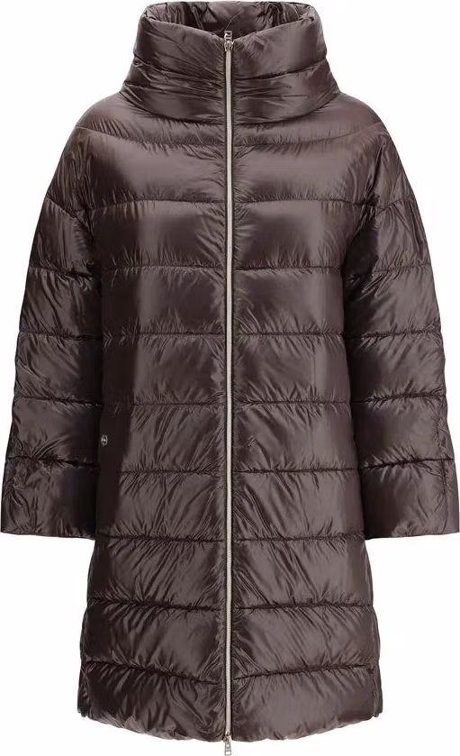 Herno Brown Polyester Full-Length Jacket
