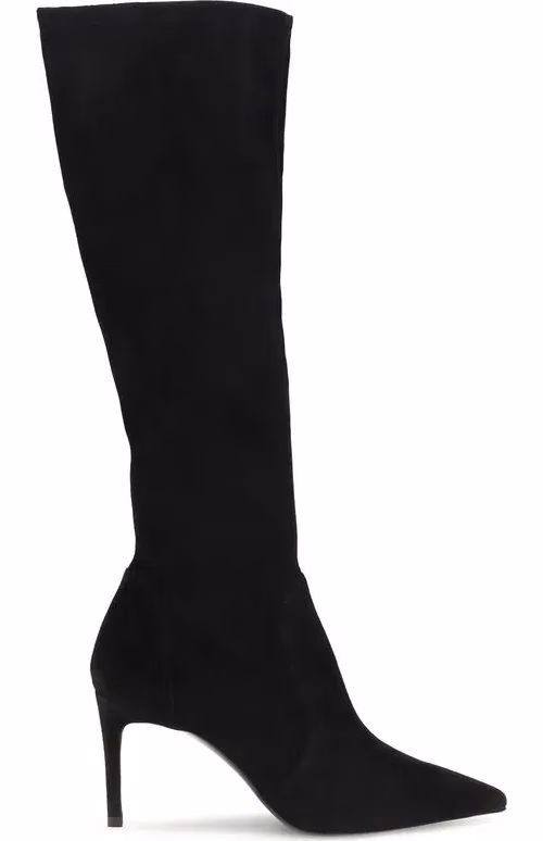Stuart Weitzman Black Calf Leather Bos Taurus Boots