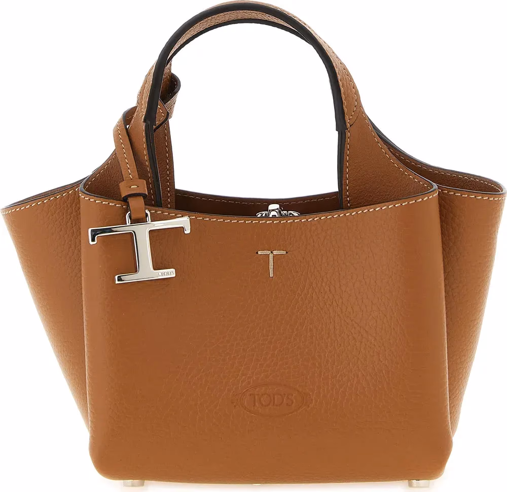Tod's Brown Calfskin Handbag