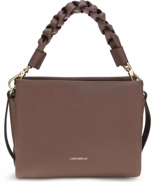 Coccinelle Brown Calf Leather Bos Taurus Handbag