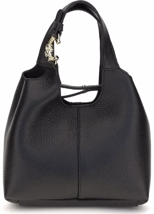 Coccinelle Black Calf Leather Bos Taurus Handbag