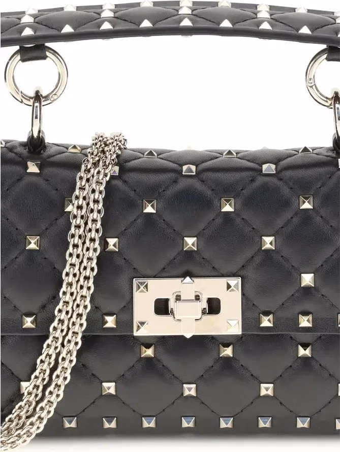 Valentino Garavani Black Lamb Ovis Aries Aries Handbag