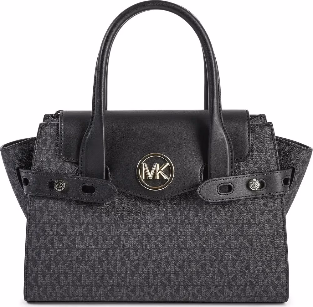 Michael Kors Black Pvc Satchel Bag