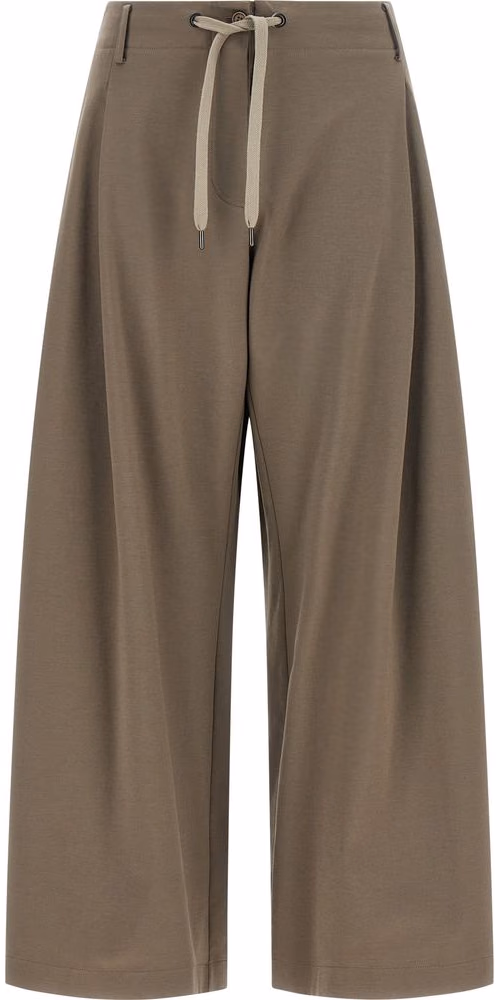 Brunello Cucinelli Gray Cotton Athletic Pants