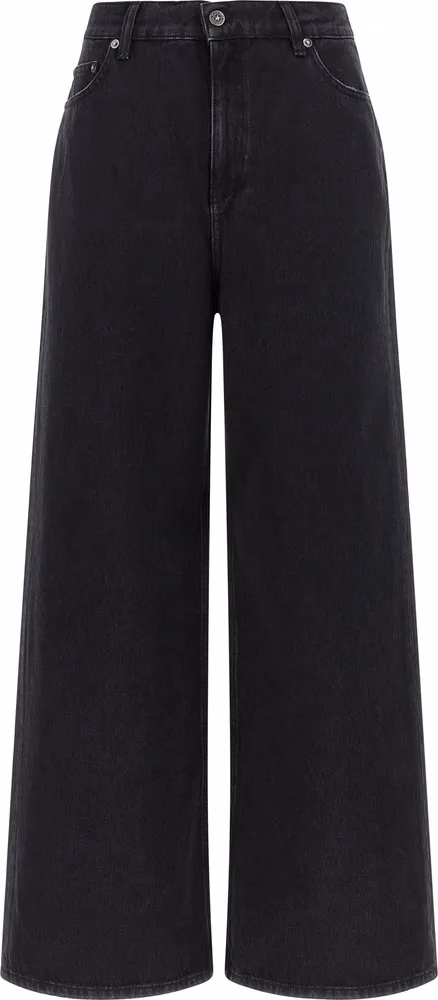 Golden Goose Black Cotton Flared Jeans