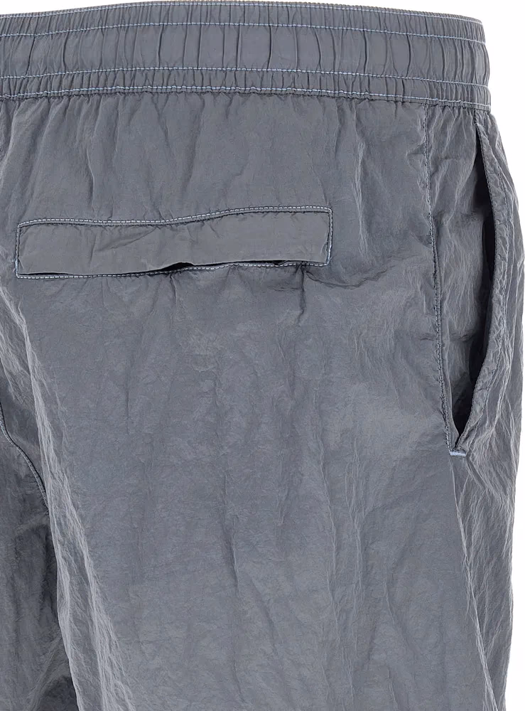 Stone Island Gray Polyamide Swim Shorts