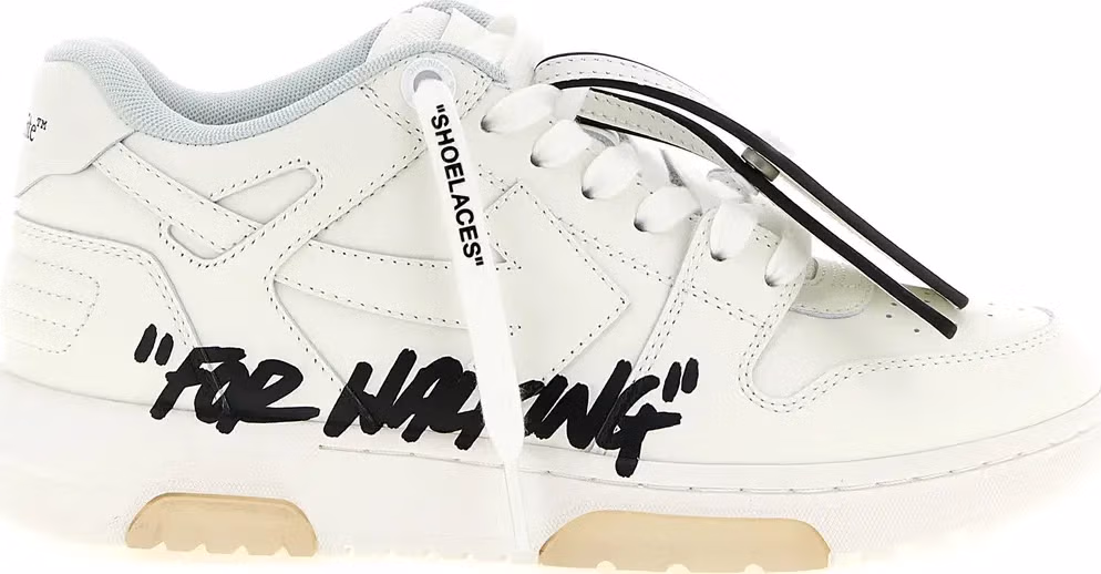Off-White Bicolor Calfskin Athletic Sneakers