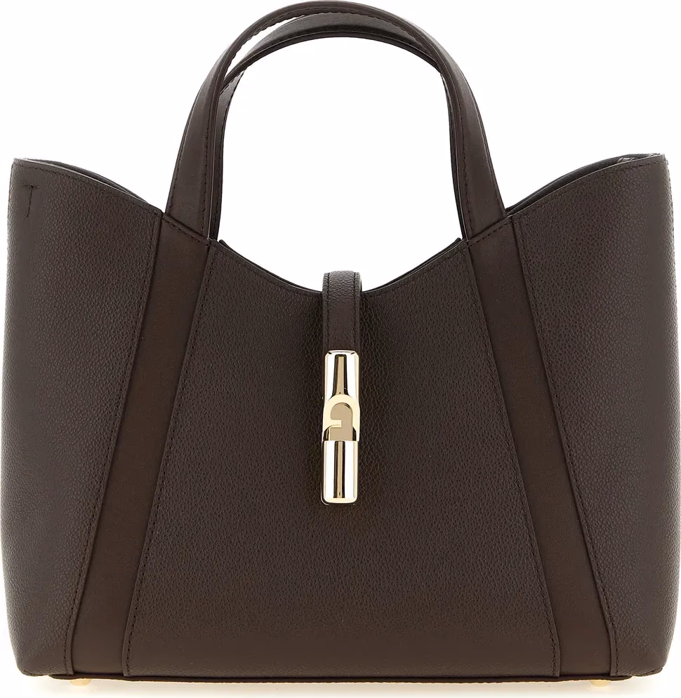 Furla Brown Calfskin Tote Bag