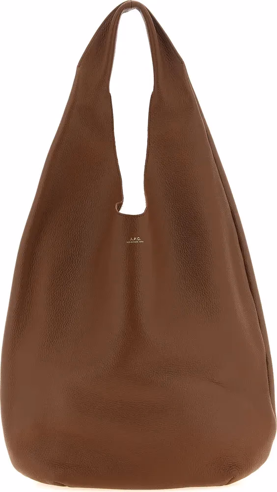 A.P.C. Brown Cowhide Shoulder Bag