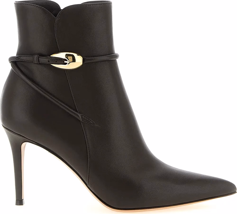 Gianvito Rossi Brown Lamb Leather Ankle Boots